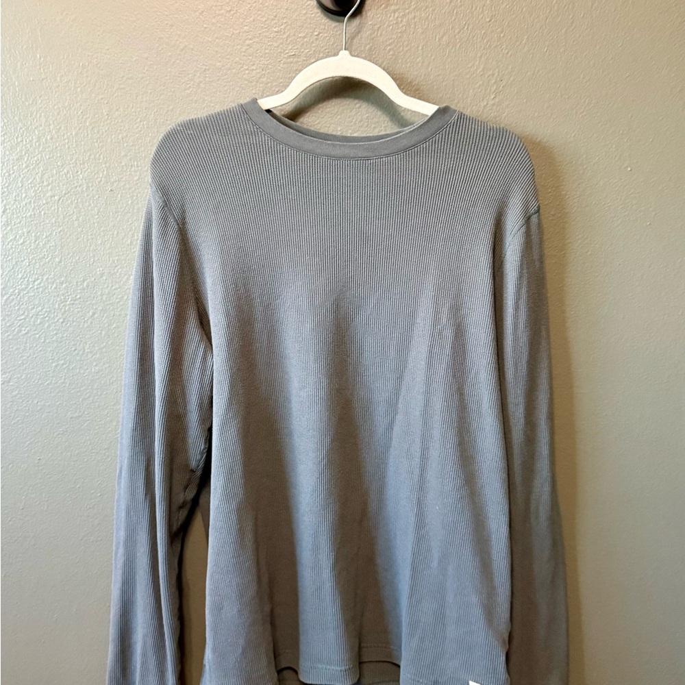 Men's Blue/Gray Long Sleeve Shirt